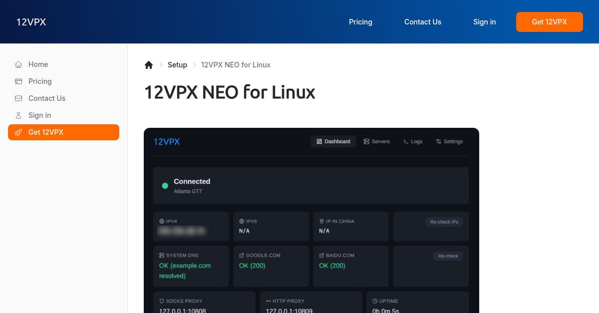 12VPX NEO for Linux - 12VPX